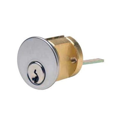 ILCO - 7075 - RIM Cylinder - 5 Pin - 1 1/8" - Schlage - KA2 - 26D - Satin Chrome - Grade 1 - UHS Hardware