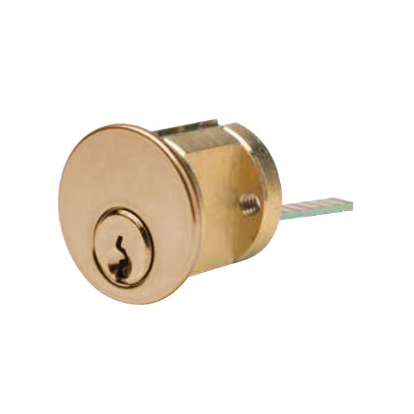 ILCO - 7075 - RIM Cylinder - 5 Pin - 1 1/8" - Segal 9 - KD - 03 - Bright Brass - Grade 1 - UHS Hardware