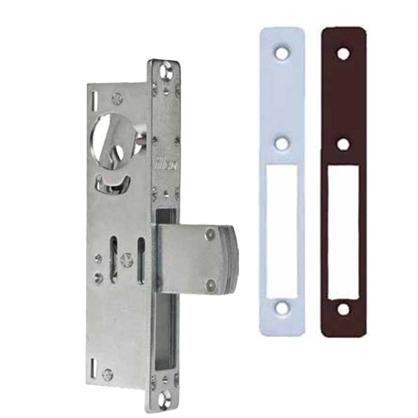 Ilco - 185 Deadbolt Mortise Lock Body - 31/32" Backset - No Handing - Flat Faceplate - Clear/Dark Bronze