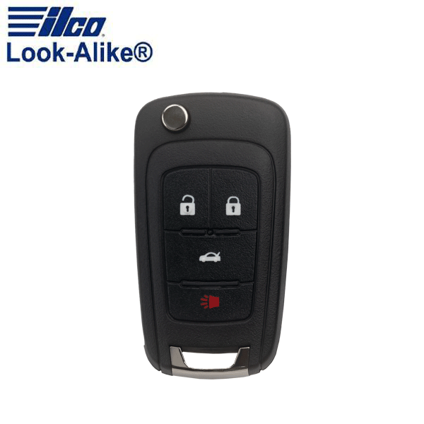 2013 - 2015 Buick / Chevy / GMC / 4-Button Remote Flip Key / PN: FLIP-GM-4B1HS / OHT01060512 (AFTERMARKET) - UHS Hardware