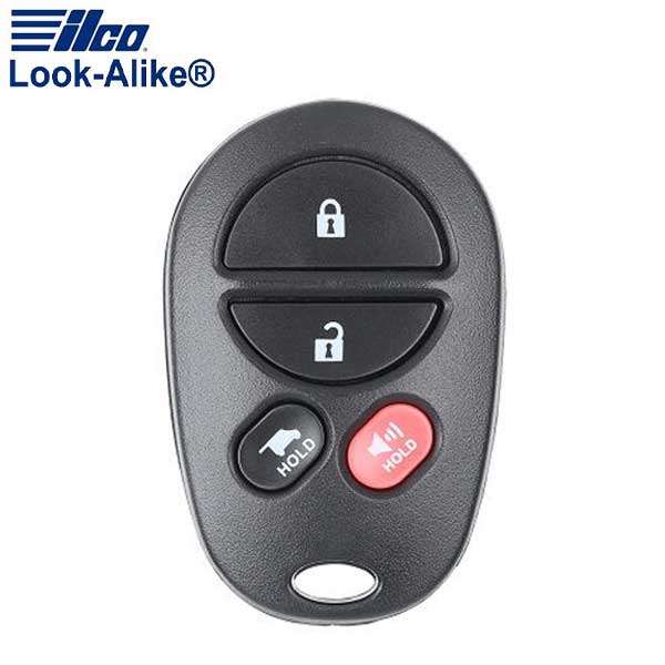 2008-2017 Toyota Sequoia / 4-Button Keyless Entry Remote / PN: 89742-0C040 / GQ43VT20T (AFTERMARKET) - UHS Hardware