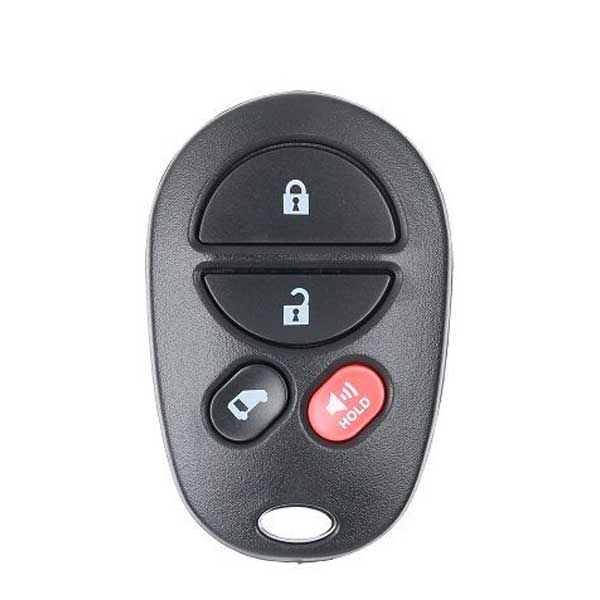 2004-2013 Toyota Sienna / 4-Button Keyless Entry Remote / PN: 89742-AE020 / GQ43VT20T (AFTERMARKET) - UHS Hardware