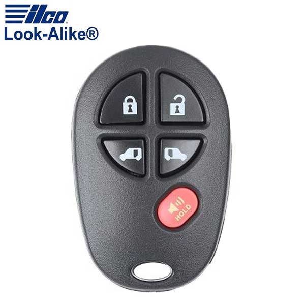 2004-2019 Toyota / 5-Button Keyless Entry Remote / PN: 89742-AE030 / GQ43VT20T (AFTERMARKET) - UHS Hardware