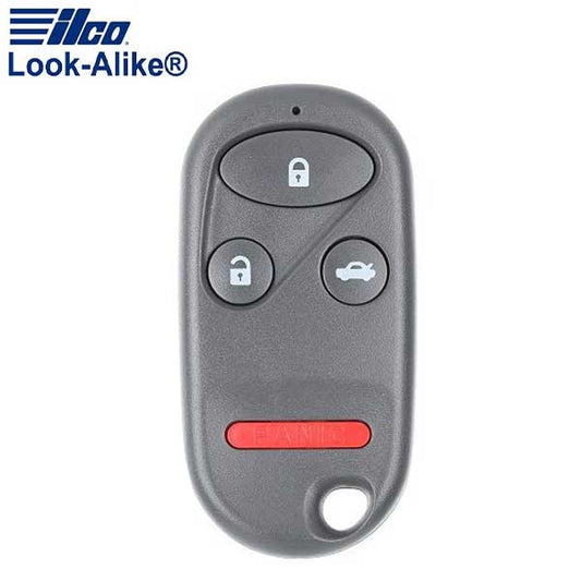 1998-2002 Honda / 4-Button Keyless Entry Remote / PN: 72147-S9A-A01 / OUCG8D-344H-A (AFTERMARKET) - UHS Hardware