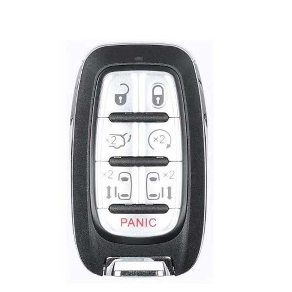 OEM M3N-97395900 Remote Key Fob For Chrysler Pacifica / Voyager (2017+) – 68217832AC, Silver/Chrome