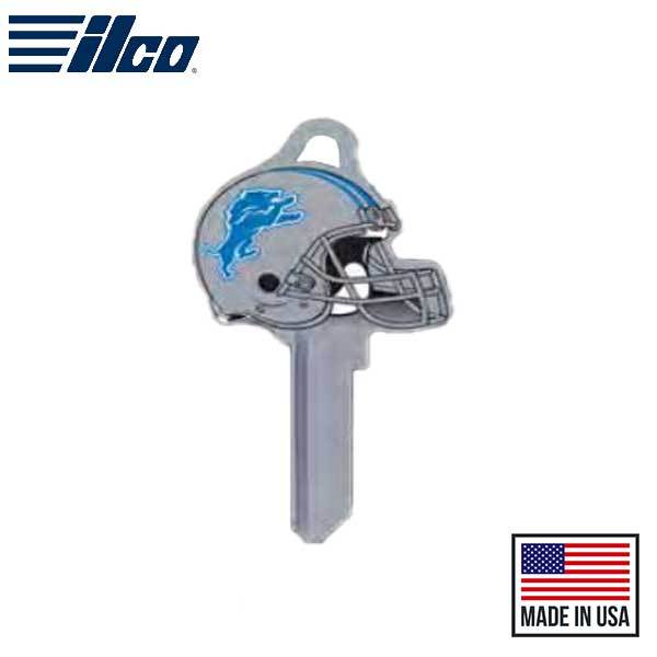 ILCO - NFL TeamKeys - Helmet Edition - Key Blank - Detroit Lions - KW1 (5 Pack) - UHS Hardware