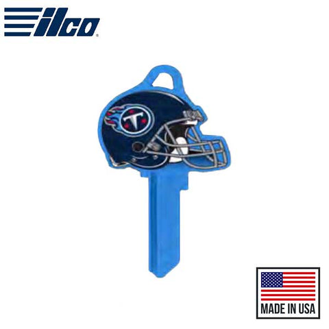 ILCO - NFL TeamKeys - Helmet Edition - Key Blank - Tennessee Titans - KW1 (5 Pack) - UHS Hardware