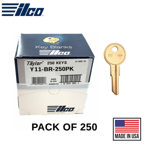 Ilco - Y11-BR YALE Key Blank - 250 Pack