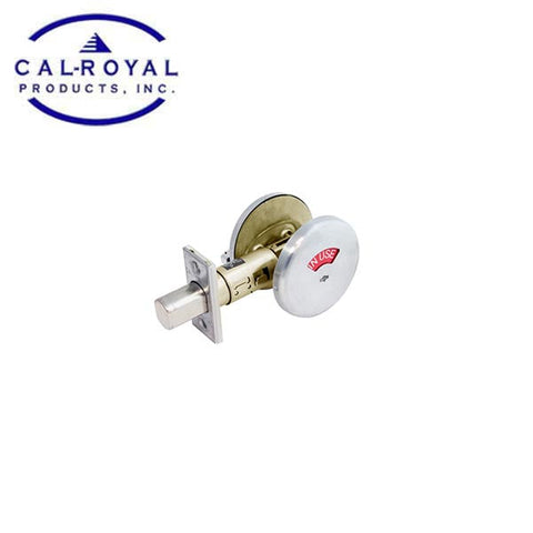 Cal-Royal - IND90-G2 - Indicator Deadbolt - Satin Chrome - Grade 2 - UHS Hardware