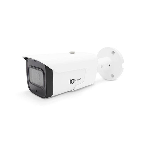 IC Realtime - IPEG-B40F-IRW1 / 4MP IP Indoor/Outdoor Small Size Bullet Camera / Fixed 2.8mm Lens (102°) / 98 Feet Smart IR / PoE Capable