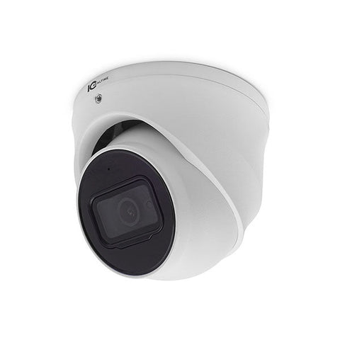 IC Realtime - IPEG-E20F-IRW3 / 2MP IP Indoor/Outdoor Small Size Vandal Eyeball Dome Camera / Fixed 2.8mm Lens (110°) / 98 Feet IR / PoE Capable.