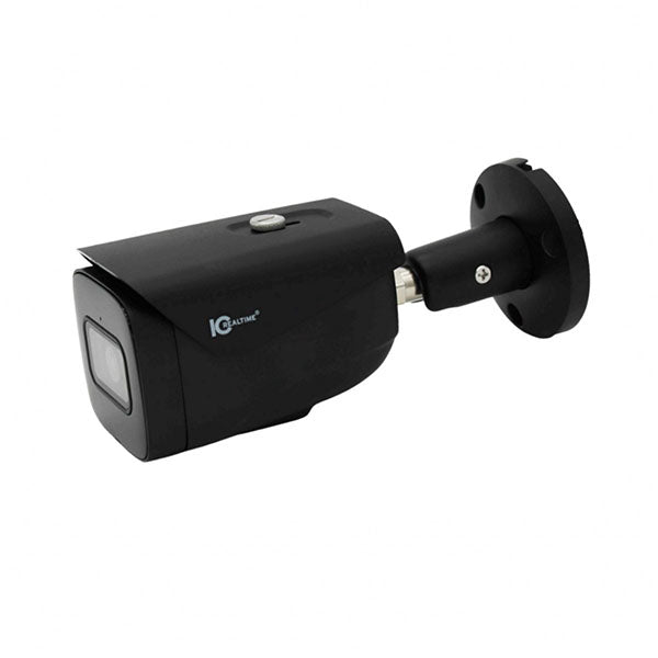 IC Realtime - IPEL-B80F-IRB2 / 8MP IP Indoor/Outdoor Small Size Bullet Camera / Fixed 2.8mm Lens (108°) / 98 Feet Smart IR / PoE Capable / Ai