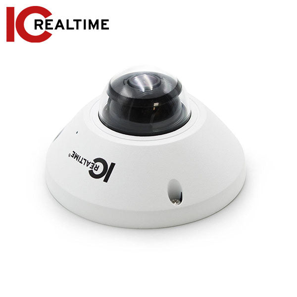 IC Realtime - IPEL-F50F-W2 / 5MP Indoor 360 Spherical Dome Camera / 1.4mm Fisheye Lens (360 AOV) / Built In Microphone / POE