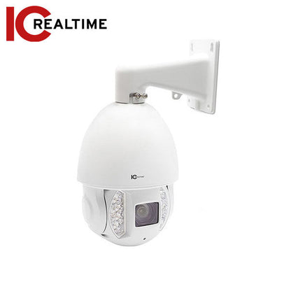 IC Realtime - IPEL-P5030X-IRW1 / 5MP IP Full Size PTZ / 30X Optical Zoom / 656 Feet Smart IR / Hi-PoE Capable / Ai On-Board Analytics