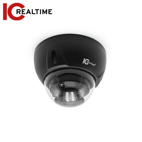 IC Realtime - IPFX-D80V-IRB2 / 8MP IP Indoor/Outodoor Full-Size Vandal Dome Camera / Varifocal 2.7 - 12mm Lens (110° - 45°) / 131 Ft Smart IR