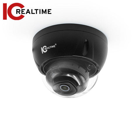 IC Realtime - IPMX-D40F-IRB2 / 4MP IP Indoor/Outdoor Small Size Vandal Dome Camera / Fixed 2.8mm Lens (103 AOV) / 164 Ft Smart IR / POE AI / TAA Compliant