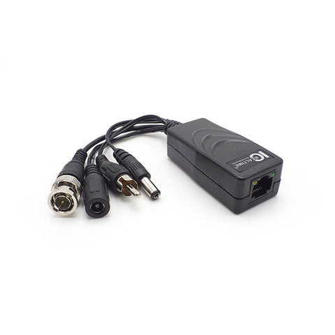 IC Realtime - IVB-213VPA / 1-Channel PoE Passive Balun To Transmit Audio - Video And Power / 2 Pack