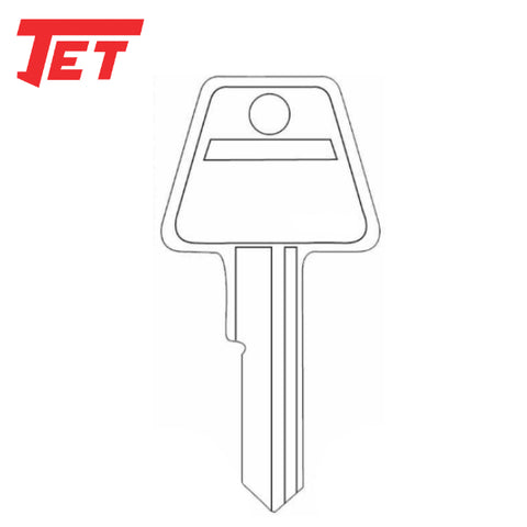 JET - American Padlock Key Blank - 6 pin with Long Shoulder (AM7-L) - UHS Hardware