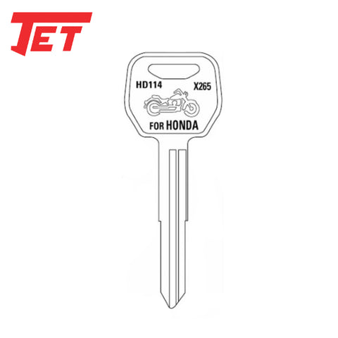 JET - Honda HD109A (CBR954RR / CBR1000RR) Motorcycle Key Blanks - UHS Hardware