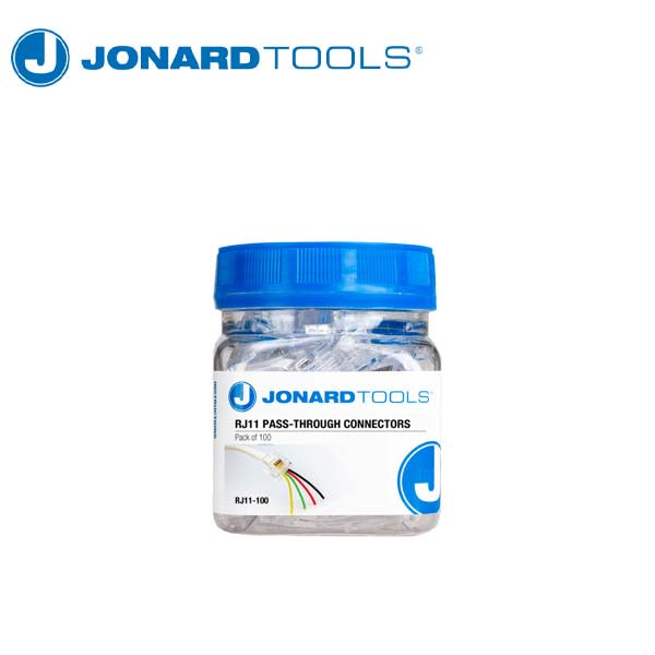 Jonard Tools - RJ11 Pass-Through Connectors (Pack of 100) - UHS Hardware