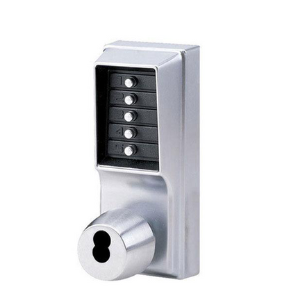 Simplex - 1021B - Pushbutton Cylindrical Combination Lever Lock - SFIC - 2¾" Backset - Satin Chrome - UHS Hardware