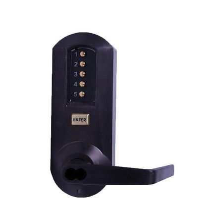 Simplex - 5041S - Mechanical Pushbutton Cylindrical Lever Set - FSIC - Winston Lever Set - 2¾" Backset - Dark Bronze - Grade 1