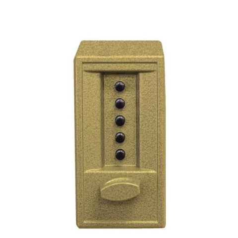 Simplex - 6202 - Pushbutton Cylindrical Keyless Lock - 2⅜" Backset - Gold Tone - UHS Hardware