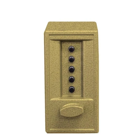Simplex 6204 Pushbutton Cylindrical Keyless Lock - Gold Tone - 060 - Backset 2-3/4" - UHS Hardware