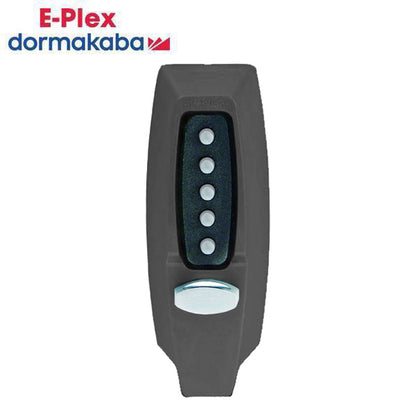 E-Plex - 7108 - Mechanical Push Button Deadbolt Keyless Lock - Thumbturn - Black