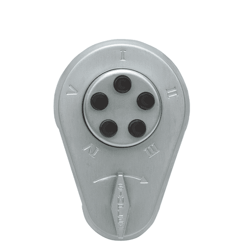 Simplex 900 Mechanical Pushbutton Deadbolt Lock w/ Thumbturn - 26D - Satin Chrome - UHS Hardware