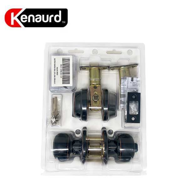 Premium Combo Lockset - Knob & Deadbolt - Entrance - Oil Rubbed Bronze - Retail Packaging - KW1/SC1 - Grade 3 - UHS Hardware