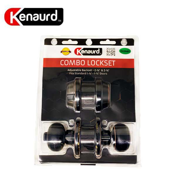 Premium Combo Lockset - Knob & Deadbolt - Entrance - Oil Rubbed Bronze - Retail Packaging - KW1/SC1 - Grade 3 - UHS Hardware