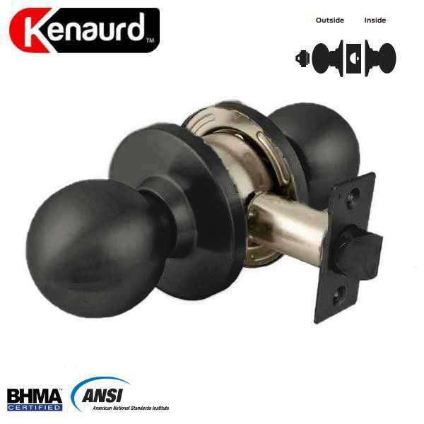 Commercial Door Knob Set - 2-3/4” Standard Backset - Oil Rubbed Bronze - Classroom - Grade 2 - UHS Hardware