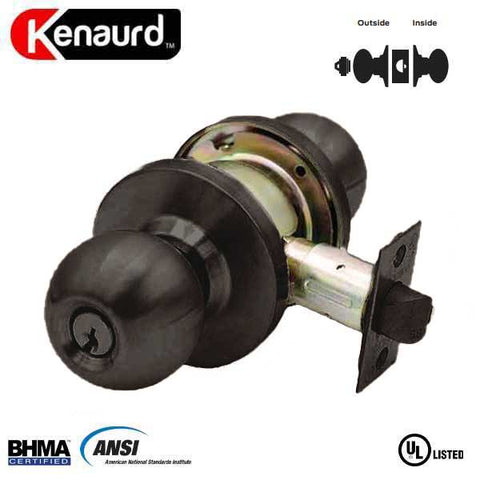 Commercial Door Knob Set - 2-3/4” Standard Backset - Oil Rubbed Bronze - Storeroom - Grade 2 - UHS Hardware
