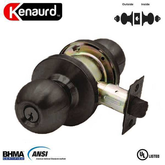Commercial Door Knob Set - Double Sided - 2-3/4” Standard Backset - Oil Rubbed Bronze - Institution - Grade 2 - UHS Hardware