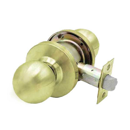 Commercial Door Knob Set - 2-3/4” Standard Backset - Polished Brass - Passage - Grade 2 - UHS Hardware