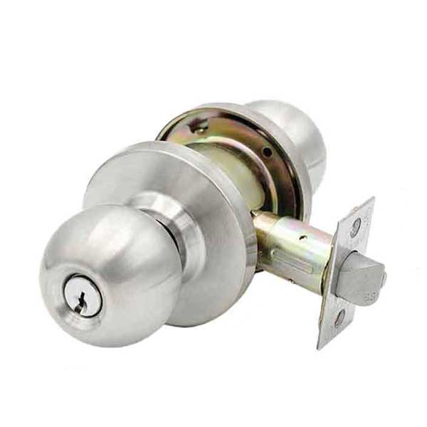 Schlage Home or Office Keyway 2 3/8 or 2 3/4 Satin Door Knob and