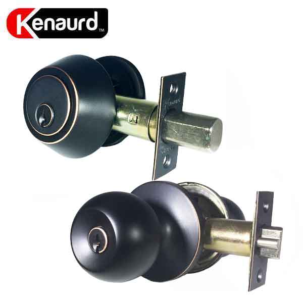 Premium Combo Lockset w/ Double Cylinder Deadbolt - Oil Rubbed Bronze - UHS Hardware