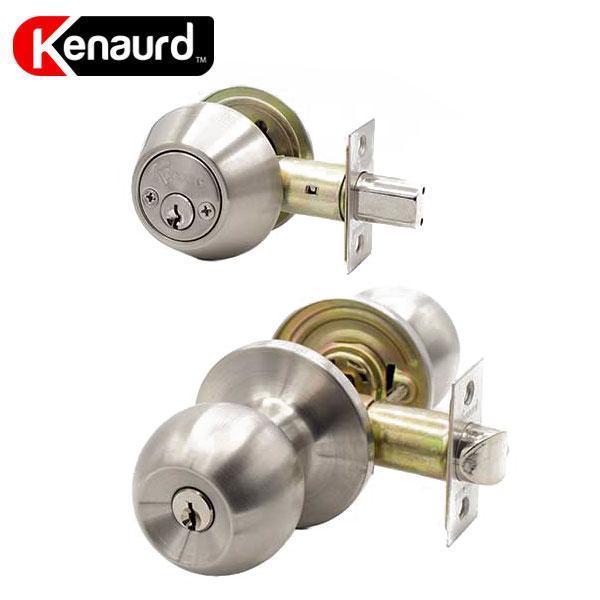 Premium Combo Lockset w/ Double Deadblt - Stainless Steel - UHS Hardware