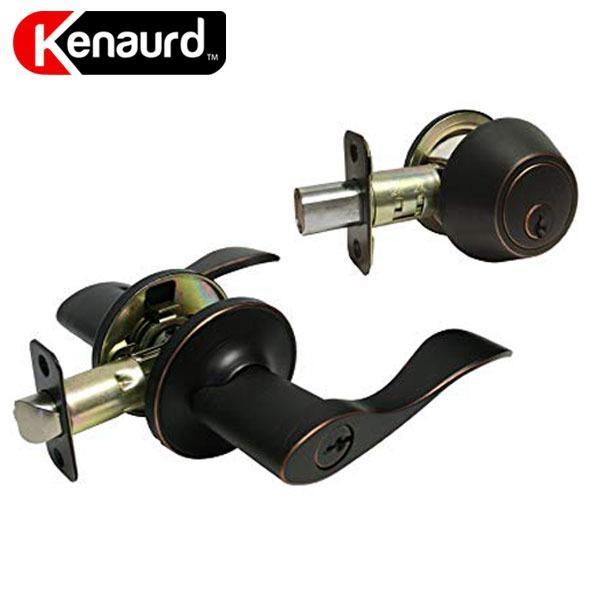 Premium Combo Lockset with Lever - Single Sided Deadbolt - Oil Rubbed Bronze - UHS Hardware