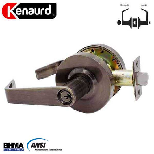 Commercial Lever Handle - 2-3/4” Standard Backset - Antique Brass - Entrance - Grade 2 - UHS Hardware