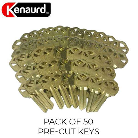 Premium Pre-Cut Kwikset Keys - KW1 - (Pack of 50) - UHS Hardware