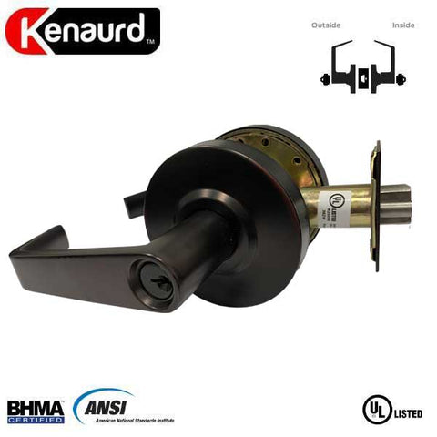 Commercial Lever Handle - Double Sided - 2-3/4” Standard Backset - Oil Rubbed Bronze- Institutional - Grade 2 - UHS Hardware