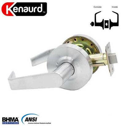 Commercial Lever Handle - SFIC IC Core - 2-3/4” Standard Backset - Satin Chrome - Storeroom - Grade 2 - UHS Hardware