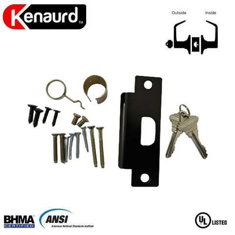Commercial Lever Handle - Contemporary Design - 2-3/4” Standard Backset - Oil Rubbed Bronze - Storeroom - Grade 2 - UHS Hardware