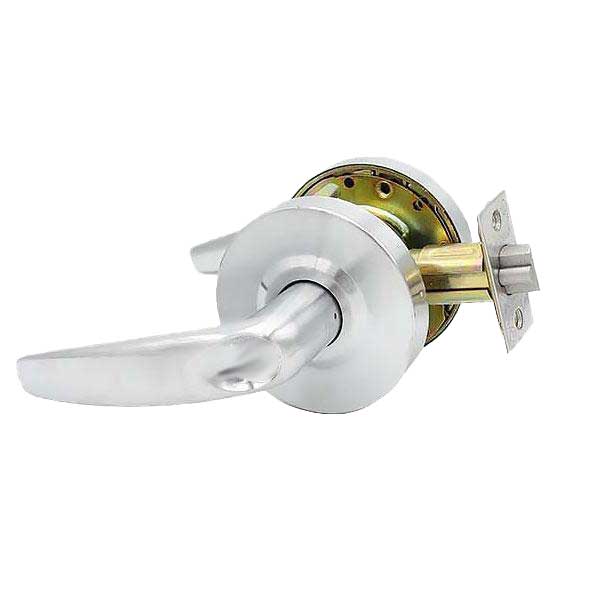 Commercial Lever Handle -Contemporary Design - 2-3/4” Standard Backset - Satin Chrome - Passage - Grade 2 - UHS Hardware