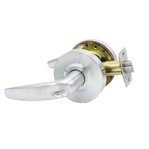 Commercial Lever Handle -Contemporary Design - 2-3/4” Standard Backset - Satin Chrome - Passage - Grade 2 - UHS Hardware