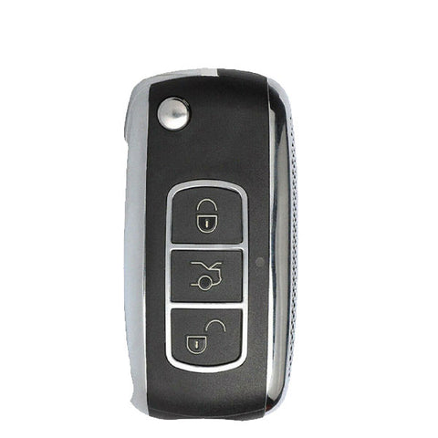 KEYDIY - Bentley Style - 3-Button Flip Key Blank   (KD-B07) - UHS Hardware