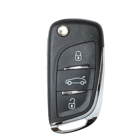 KEYDIY - Generic Style - 3-Button Flip Key Blank - Black  (KD-B11DS) - UHS Hardware