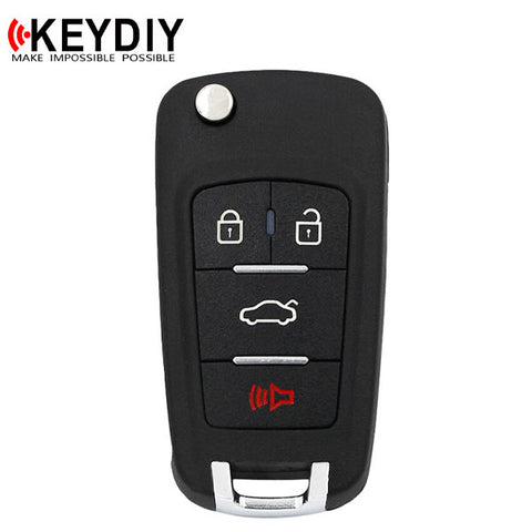 KEYDIY - Generic Style - 4-Button Flip Key Blank  (KD-B18) - UHS Hardware